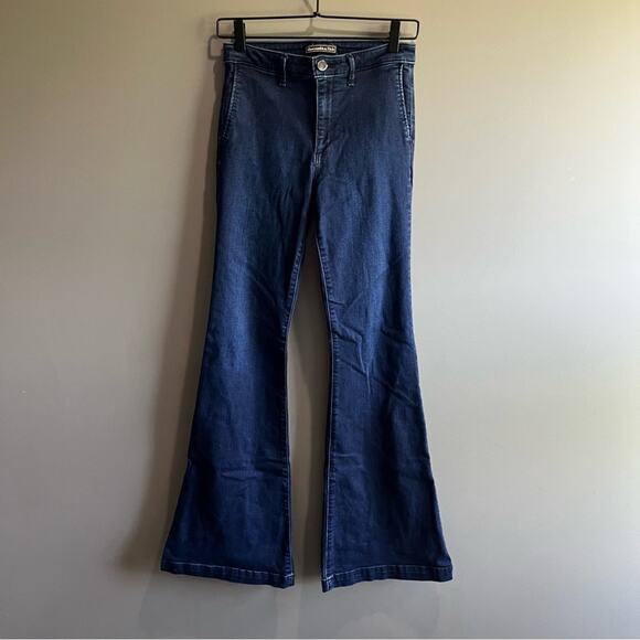 Abercrombie & Fitch Denim - Abercrombie & Fitch Blue Flare Wide Leg Jeans 27